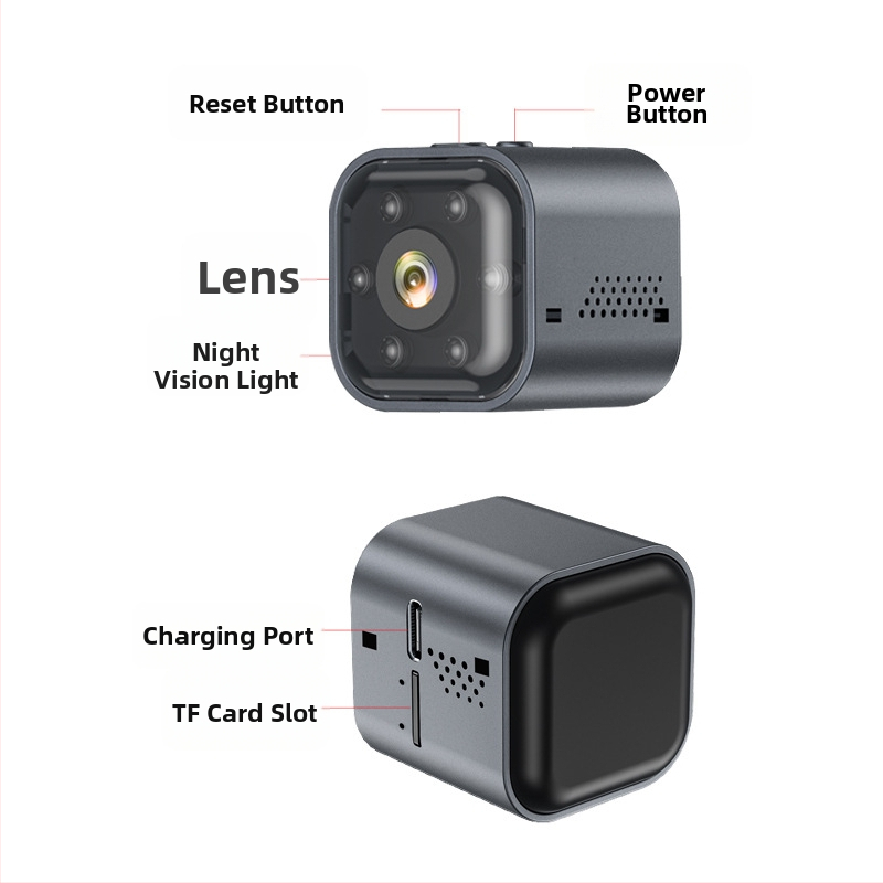 AS03 1080p vezeték nélküli WiFi megfigyelő kamera távoli kétirányú kommunikációval, éjjeli látással, beltéri és kültéri használatra