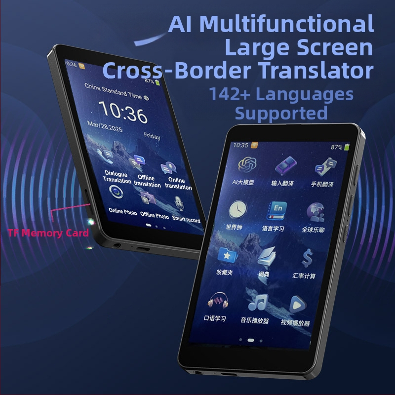 Translator portabil T22 cu traducere offline multilingvă, cameră 5 MP, interfață Type-C, alimentare 5V 2A, carcasă ABS