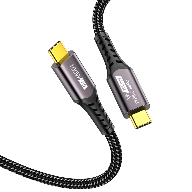 Type-C to Type-C USB 3.2 kabel za prijenos podataka, 20Gbps, PD 100W brzo punjenje, visokoučinkoviti čip