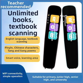 Pen de citire a dicționarului pentru scanare, model A3, corp ABS, baterie Li-ion reîncărcabilă, difuzor 3W, compatibil cu căști