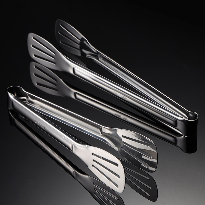 Klip za hranu od 304 nehrđajućeg čelika za kruh, steak i roštilj — višenamjenski, protuklizni, otporan na visoke temperature, zaštita od opeklina.