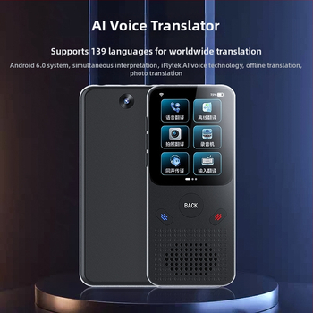 Y17 Traducător offline portabil pentru afaceri — Traducere globală, subtitrări în timp real, 220 g, Plastic