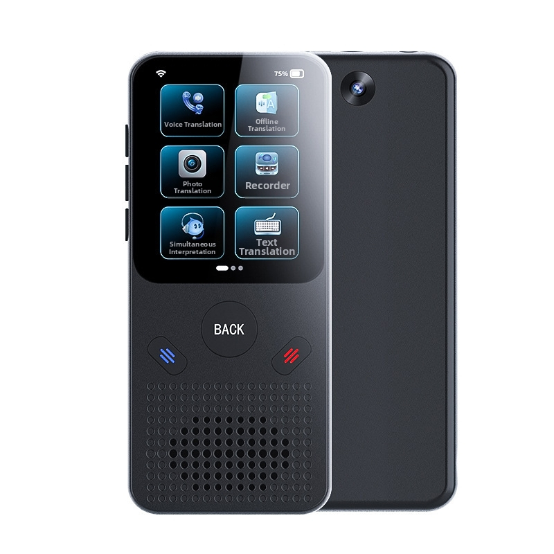 Y17 Traducător offline portabil pentru afaceri — Traducere globală, subtitrări în timp real, 220 g, Plastic