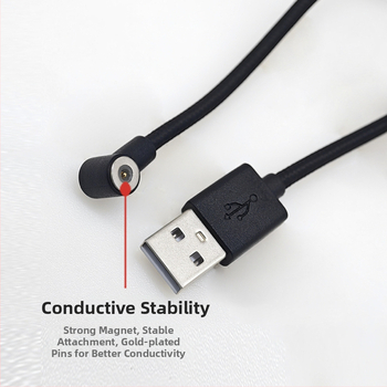 Prilagođeni magnetski kabel za napajanje od 7 mm s USB/Pogopin kutnim priključkom za pametnu šalicu