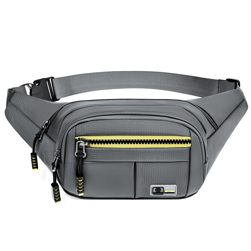 Férfi deréktáska, Oxford anyag, vízálló, ultrakönnyű, kopásálló, szabadidős utazásokhoz