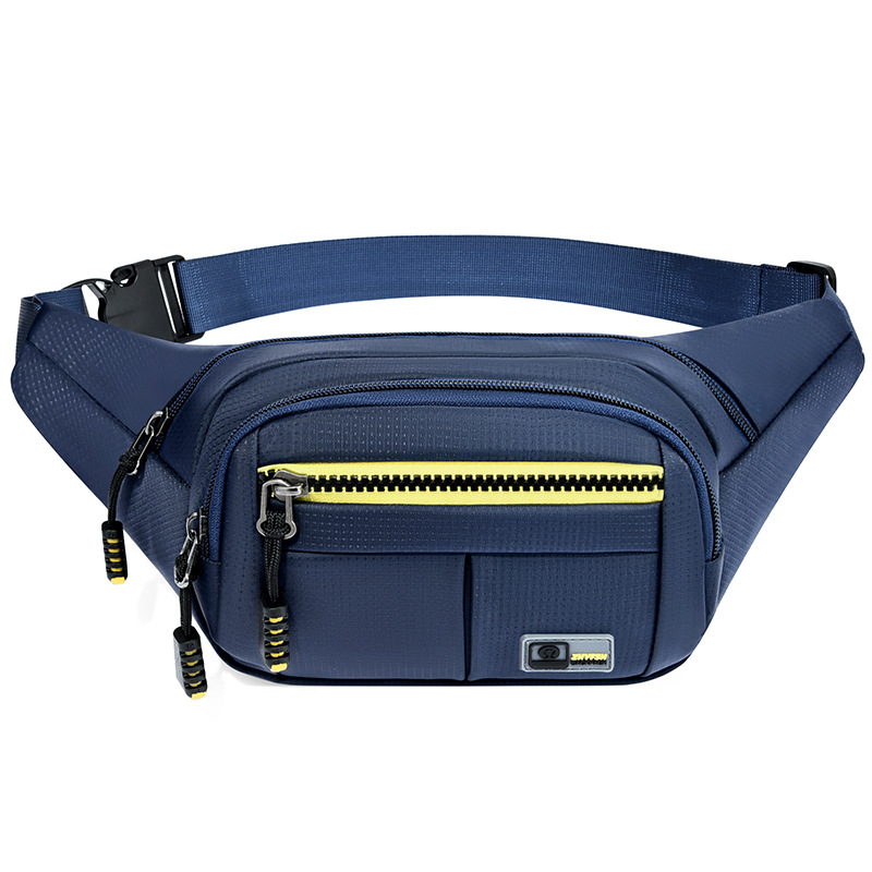 Férfi deréktáska, Oxford anyag, vízálló, ultrakönnyű, kopásálló, szabadidős utazásokhoz
