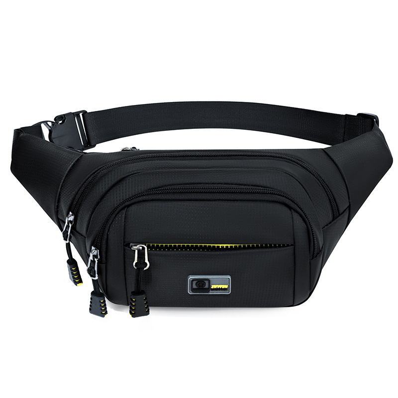 Férfi deréktáska, Oxford anyag, vízálló, ultrakönnyű, kopásálló, szabadidős utazásokhoz