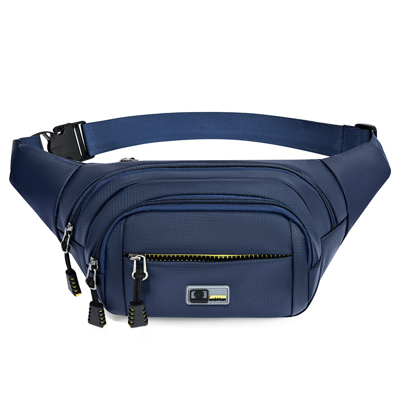 Férfi deréktáska, Oxford anyag, vízálló, ultrakönnyű, kopásálló, szabadidős utazásokhoz