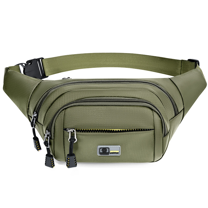 Férfi deréktáska, Oxford anyag, vízálló, ultrakönnyű, kopásálló, szabadidős utazásokhoz