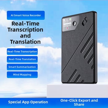 Πένα AI για μετάφραση και μεταγραφή σε πραγματικό χρόνο με ταυτόχρονη διερμηνεία ChatGPT — καταγραφή WAV, διάρκεια 1500 λεπτών, USB 2.0, εμβέλεια 10 μ, καταγραφή με ένα κουμπί/εφαρμογή