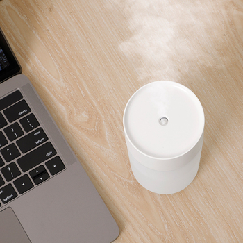 Umidificator USB cu Lumină de Noapte pentru Desktop, 1 Ieșire Ceață, Rezervor sub 0,5 L, 5W, Funcționare Silențioasă (<36 dB), ABS