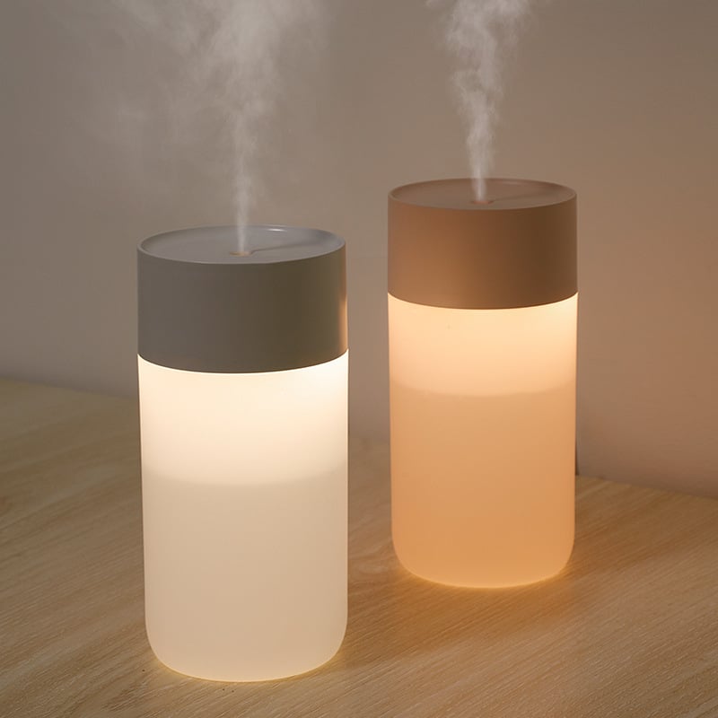 Umidificator USB cu Lumină de Noapte pentru Desktop, 1 Ieșire Ceață, Rezervor sub 0,5 L, 5W, Funcționare Silențioasă (<36 dB), ABS