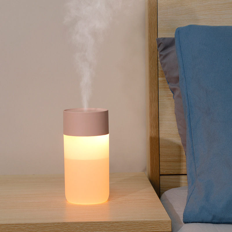 Umidificator USB cu Lumină de Noapte pentru Desktop, 1 Ieșire Ceață, Rezervor sub 0,5 L, 5W, Funcționare Silențioasă (<36 dB), ABS