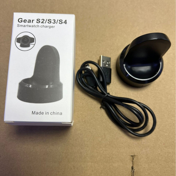 Cutie de încărcare pentru ceasurile Samsung Gear S2/S3/S4, compatibil cu Gear S2/S3/S4, curent de ieșire 1 A