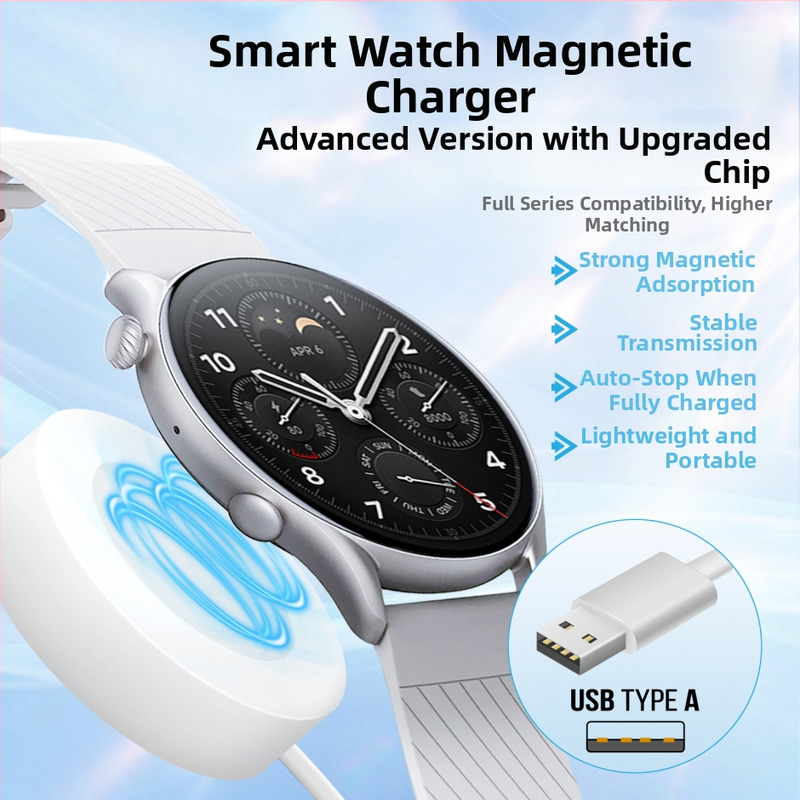 Nabíjacia kolíska pre Huawei Watch Fit4 a GT6 Pro – USB-A/USB-C, kompatibilné s GT4/Watch4/3/GT2Pro, GT3 magnetický kábel