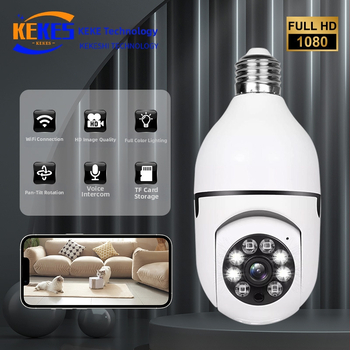 A6 E27 izzós kamera – 1080P beltéri vezeték nélküli panorámás PTZ éjjeli látással