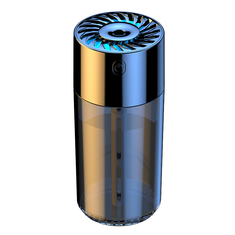 S10 umidificator auto și purificator de aer cu difuzor de parfum — rezervor de apă 0,5–1 L, alimentare USB/auto, peste 3 duze de ceață, zgomot sub 36 dB, putere 5 W