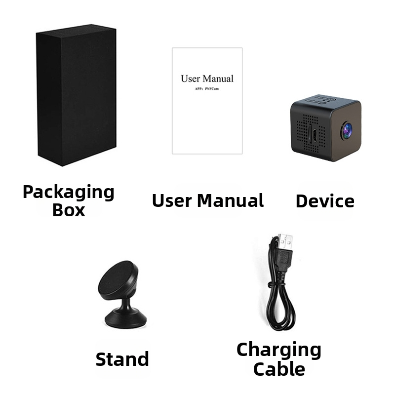 X1 Cameră — Monitorizare WiFi la Distanță, Securitate Wireless pentru Interior/Exterior; 1–5 MP, Stocare TF Card, Înregistrare video, Captură foto, Durata de Viață a Bateriei 1–3 ore