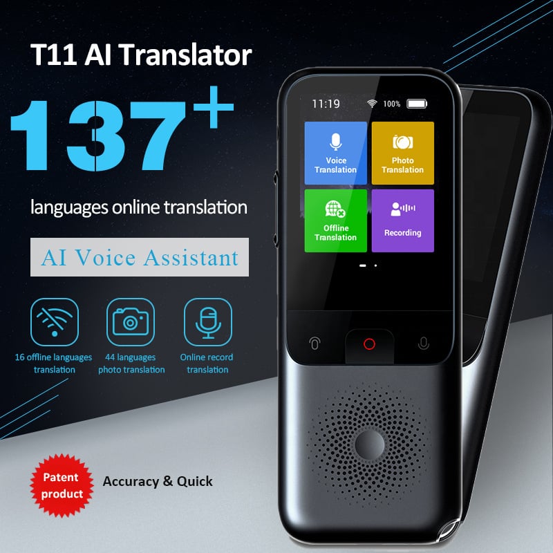 T11 prevodna mašina s Androidom, Bluetooth, domet 10 m, offline 134 jezika, snimanje i prijevod fotografija