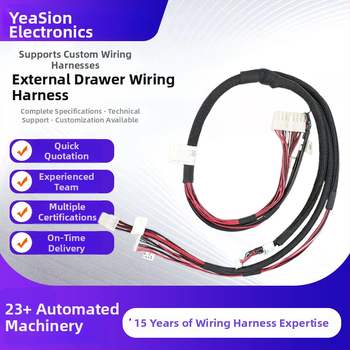 Prilagođeni kabelski snop za robota s integriranim kontrolnim terminalima, cinkovani bakreni vodiči, konfigurabilan broj vodova, prilagodljiva debljina izolacije, konfigurabilno nazivno napajanje.