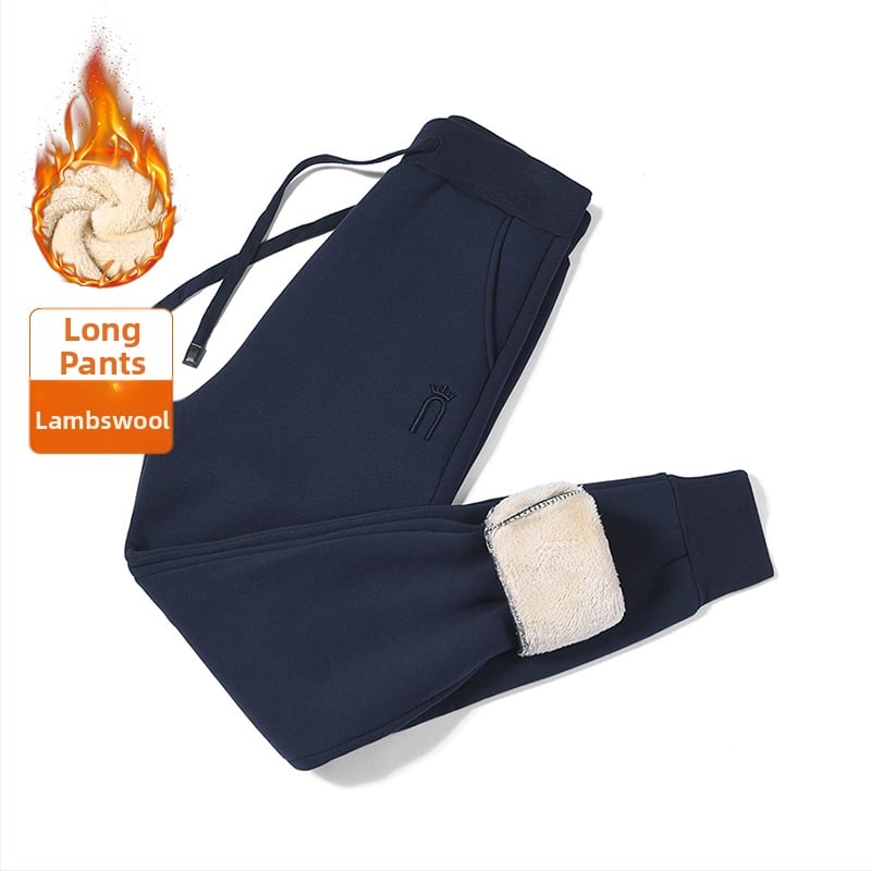 Női casual pamut nadrág fleece bevonattal – laza szabás, középmagas derék, téli meleg, 70-80% pamut tartalom