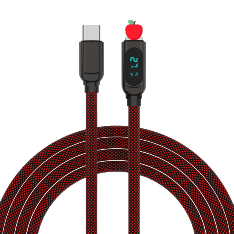 Καλώδιο PD δεδομένων για φόρτιση και μεταφορά, διπλές διεπαφές Lightning και Type-C, γρήγορη φόρτιση 5V3A, κράμα ψευδάργυρου