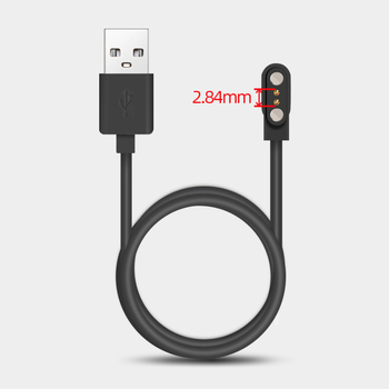 2-pin magnetski kabel za punjenje s USB/Pogo sučeljem — zlato-platinasti kontakti, duljina po želji, kompatibilan s satovima, narukvicama, naočalama, električnim četkicama i kozmetičkim uređajima