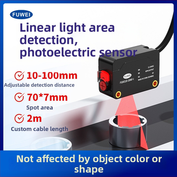 Fotonelektrický spínací senzor FGNS10-10NF-I, séria FGNS10, difúzny odraz, potlačenie pozadia, detekcia výrezu