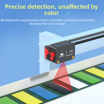 Fotonelektrický spínací senzor FGNS10-10NF-I, séria FGNS10, difúzny odraz, potlačenie pozadia, detekcia výrezu