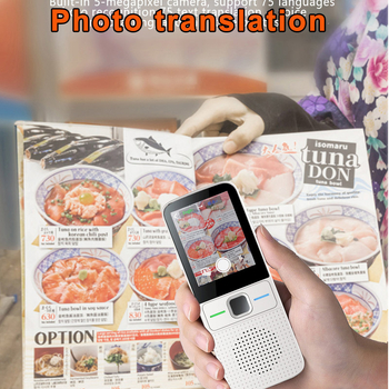 Translator offline pentru călătorii – ecran tactil, cameră 5 MP, interfață Type-C, corp ABS, greutate 125 g
