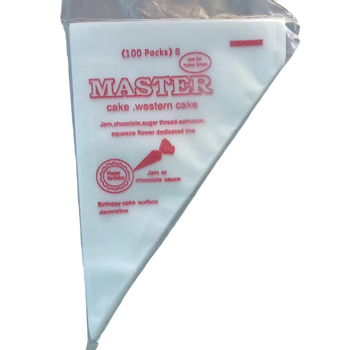 Jednokratna vrećica za ukrašavanje, prehrambene klase za bebe, HDPE, za DIY ukrašavanje torti (trokutasti oblik)