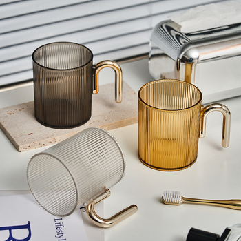 Yiguo márkájú fogkefés és öblítő pohár készlet, PET bevonattal, ideális ajándéknak, testreszabható, egyetlen OPP zacskóban