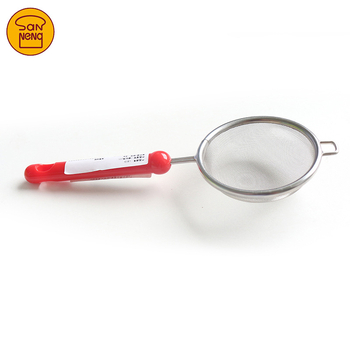 Three functions márkájú porcukor-szita, modellek V309/V310/V311, rozsdamentes acél, kézi használathoz, sütéshez