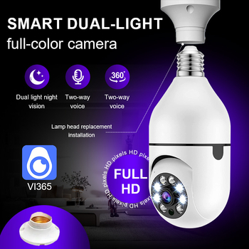 A6 E27 lámpakamera, HD, éjszakai látás, beltéri/kültéri használat, TF-kártya foglalat