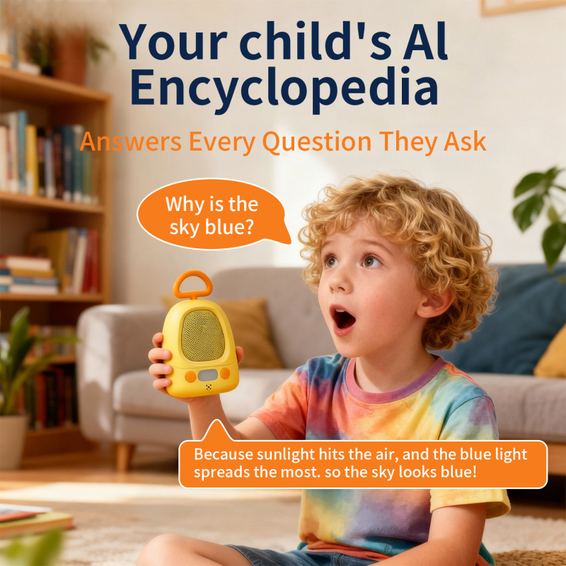 AI társas játék, kacsa alakú, csevegés és érzelmi gondoskodás funkcióval, márka Aiyato, modell Xhy1