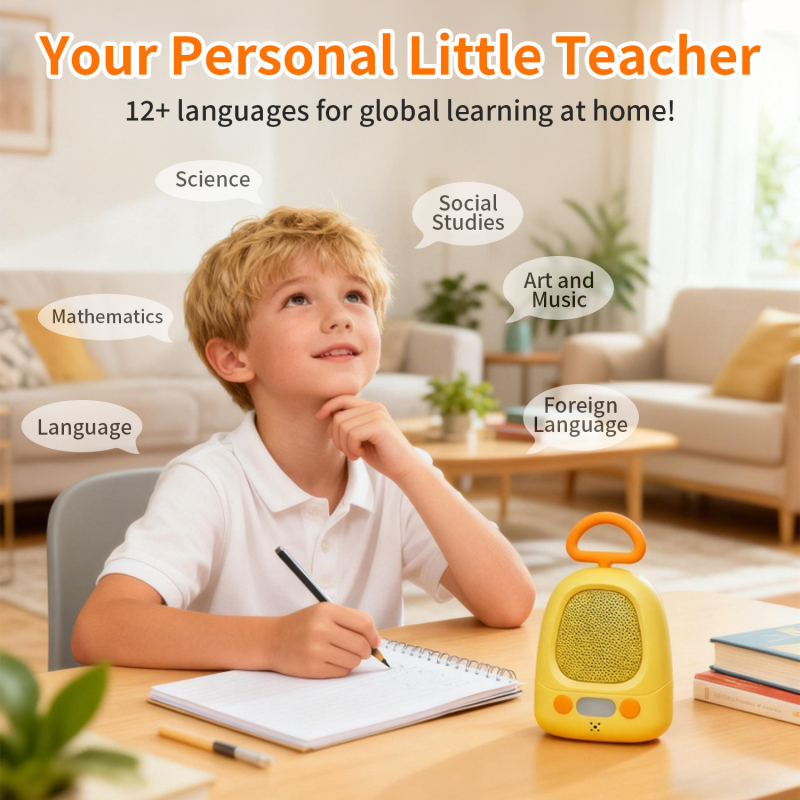 AI társas játék, kacsa alakú, csevegés és érzelmi gondoskodás funkcióval, márka Aiyato, modell Xhy1