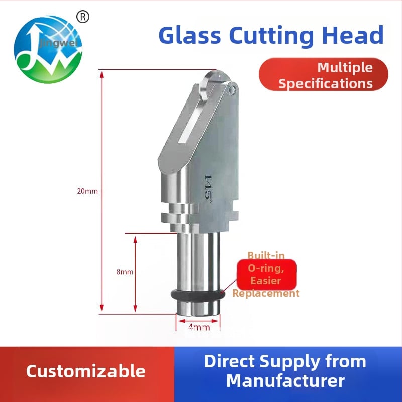 Mașină CNC automată de tăiat sticlă cu cap de tăiere dinți, configurație triunghiulară, montaj rapid, desenare precisă a cercurilor