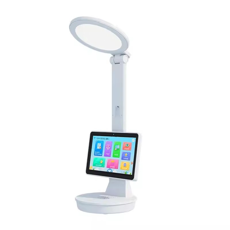 Lampă de birou inteligentă pentru elevi cu protecția ochilor și control vocal — 220V, alimentare din priză, abajur din plastic, iluminare National AA, control inteligent