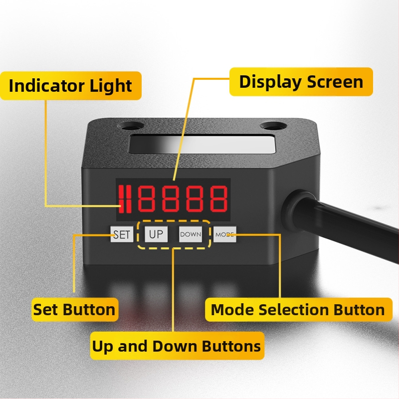 Φωτοηλεκτρικός διακόπτης με διάχυτη ανάκλαση και ψηφιακή οθόνη LR1000