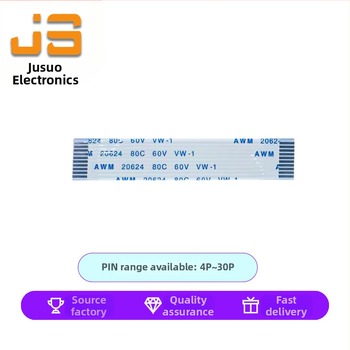 FPC/FFC συνδετήρας για AWM20624, απόσταση 1.0 mm, 2–80 ακίδες, ευέλικτο καλώδιο, σε ίδια ή αντίθετη κατεύθυνση