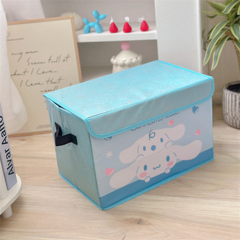 Αναδιπλούμενο υφασμάτινο κουτί αποθήκευσης με σχέδιο καρτούν, 35 L, φορητό για οικία και φοιτητικό δωμάτιο