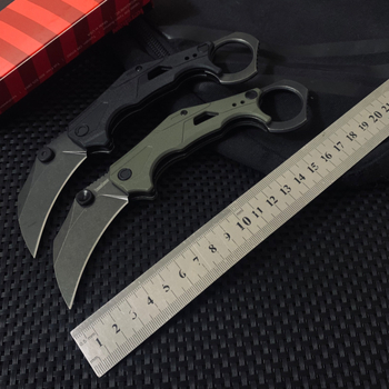 Πτυσσόμενο μαχαίρι Card Show, ατσάλι 8Cr13MoV, λάμα 6,6 cm, κατάλληλο για κάμπινγκ και ψάρεμα