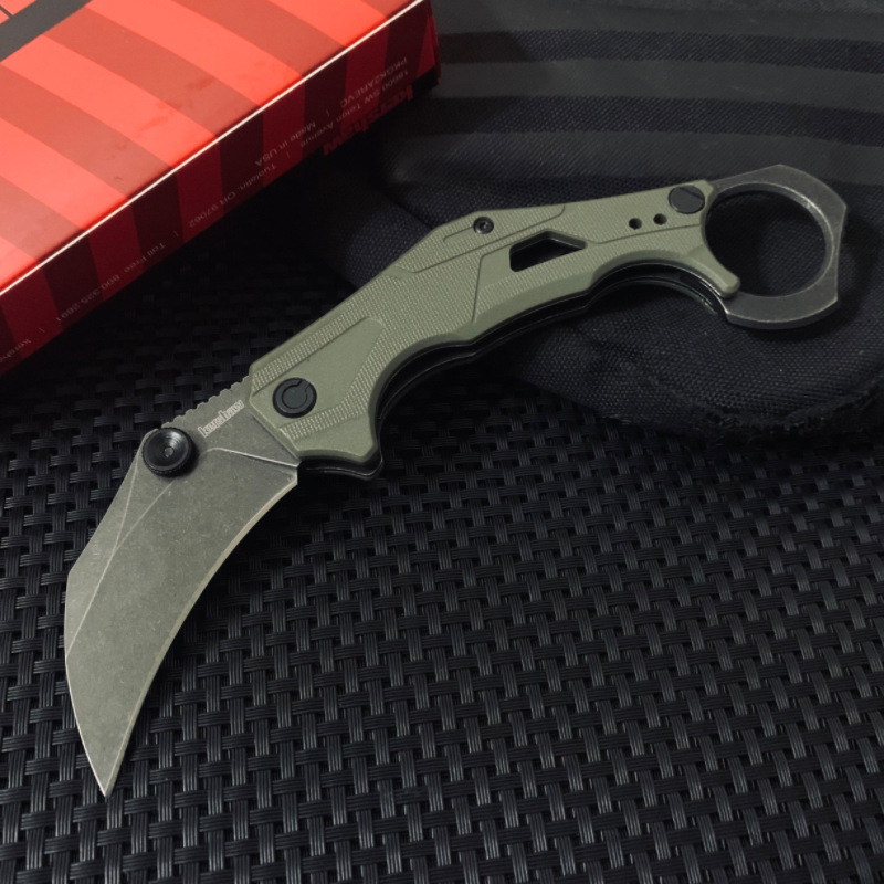 Πτυσσόμενο μαχαίρι Card Show, ατσάλι 8Cr13MoV, λάμα 6,6 cm, κατάλληλο για κάμπινγκ και ψάρεμα