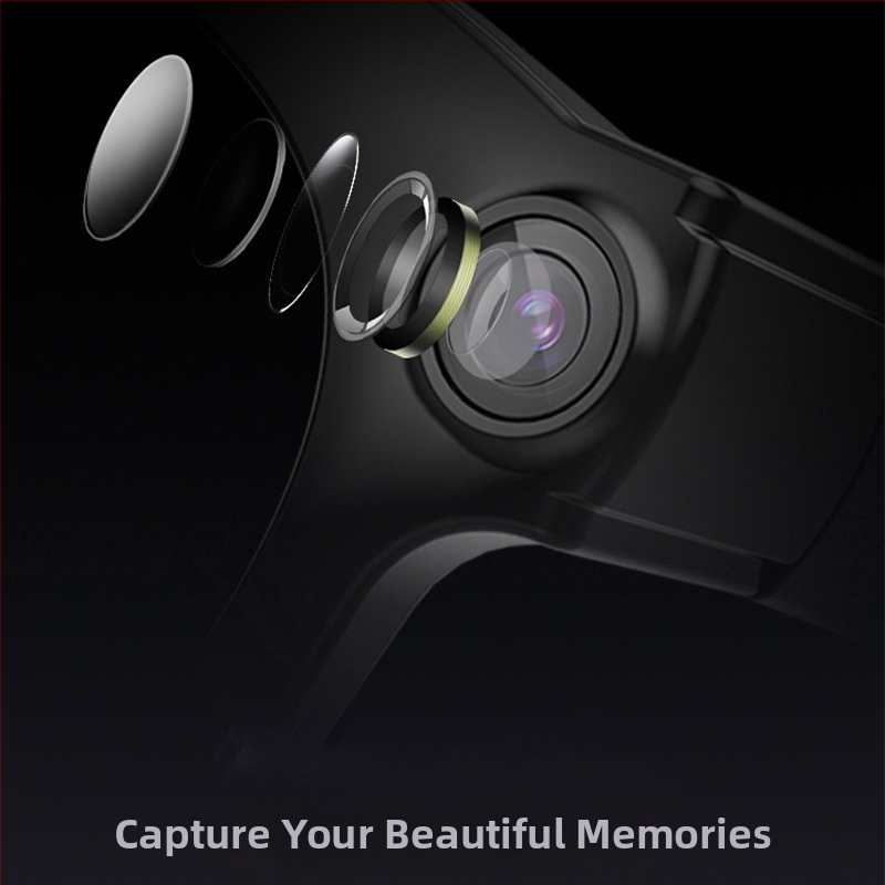 AI inteligentné okuliare s 2 MP kamerou, na hlavu, bezdrôtový dosah 5–10 m, ovládanie tlačidlom, hmotnosť 43 g