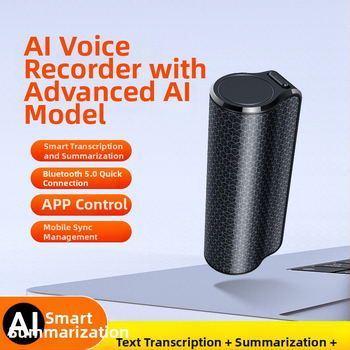 AI záznamové pero s prepisom a prekladom poháňané ChatGPT, Bluetooth, ovládanie cez aplikáciu, MP3/WAV formáty, TF karta