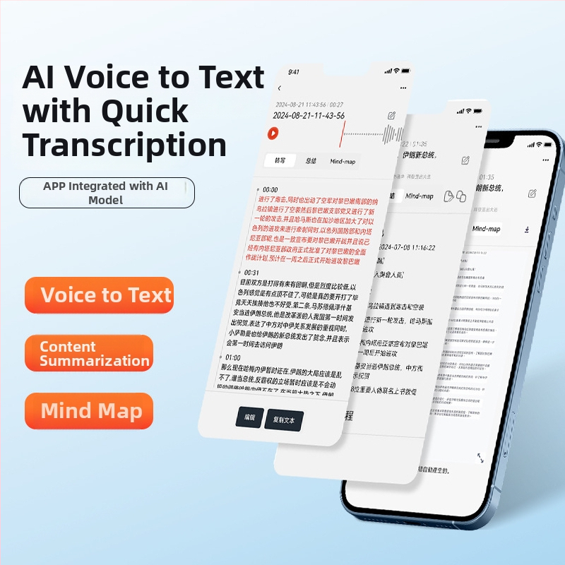 AI záznamové pero s prepisom a prekladom poháňané ChatGPT, Bluetooth, ovládanie cez aplikáciu, MP3/WAV formáty, TF karta