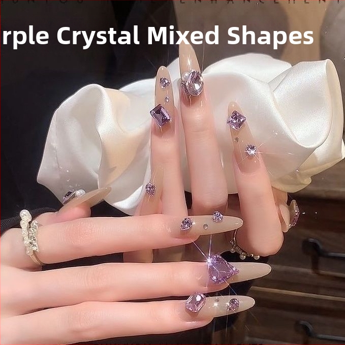 Кристали за маникюр: смесени, материал: черупка, модел: верига, стил: прост, серия: друга, марка Unique