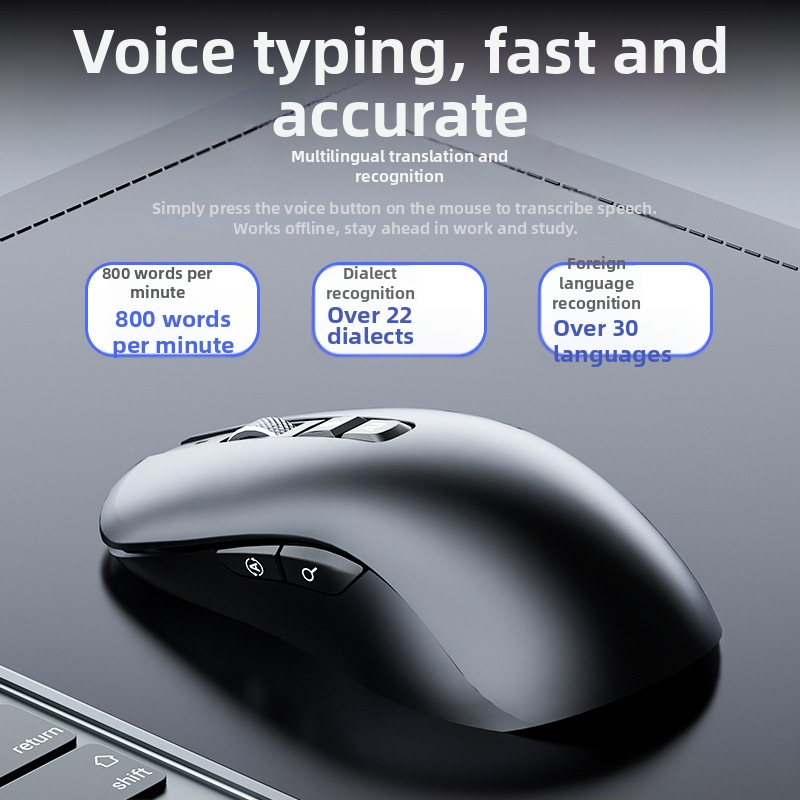 V-8 mouse optic fără fir, USB + 2,4 GHz, 4000 DPI, 5 butoane, ergonomic