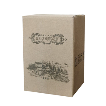 Bor ajándéktok összecsukható kartonból, öt rétegű, szegecsek nélküli kivitel, hullámkartonból, nyomás- és esésálló