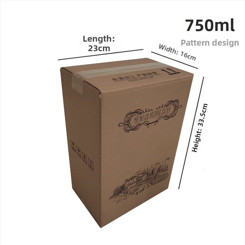 Bor ajándéktok összecsukható kartonból, öt rétegű, szegecsek nélküli kivitel, hullámkartonból, nyomás- és esésálló